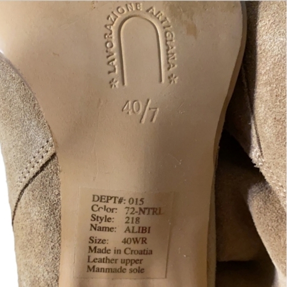Beautiful Artisan Croatian Suede Boots EUC ❤️ Italian - Picture 4 of 5